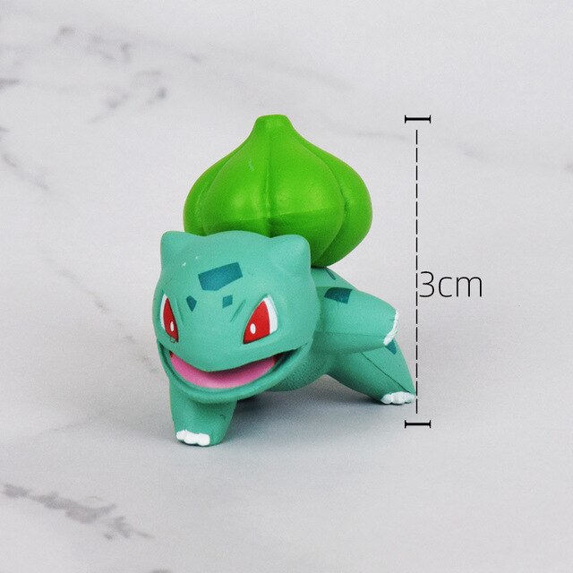 Pokemon Pikachu Bulbasaur Charmander Mew Eevee Leafeon Squirtle Venusaur Mini Dolls