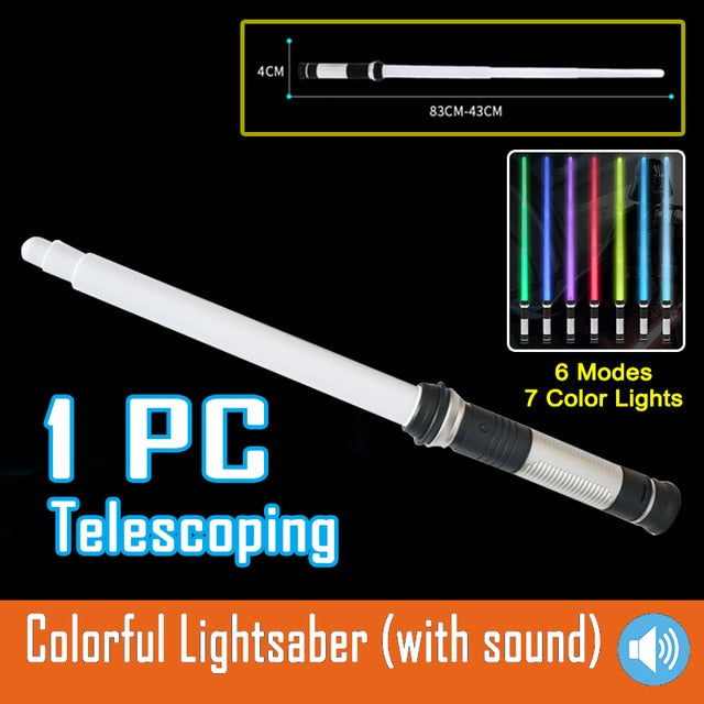 Lightsaber 80cm RGB Laser Sword 7 Colors Change Toy