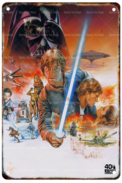 Vintage Metal Poster Star Wars