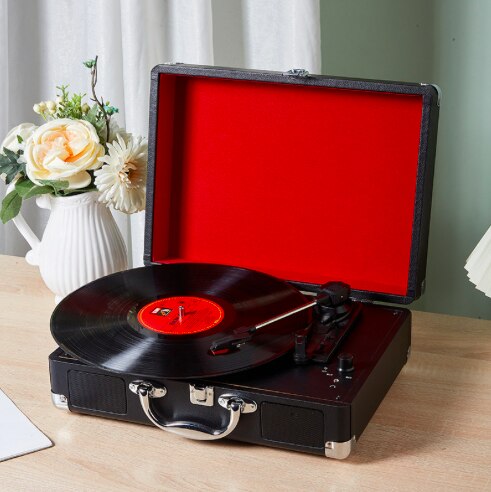 Portable Vinyl Record Player Bluetooth