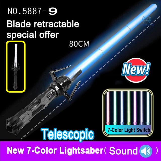 Lightsaber 80cm RGB Laser Sword 7 Colors Change Toy