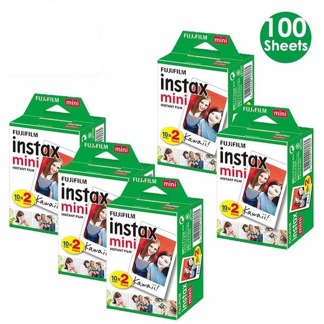 10 - 200 Sheets Fujifilm Instax Mini Film White Edge Mini 11 Mini 9 8 7s 70