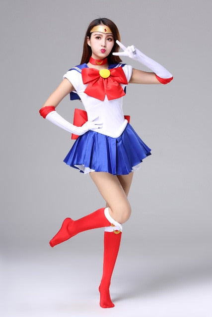 Sailor Moon Crystal Dress Outfits Costume Adults & Kids