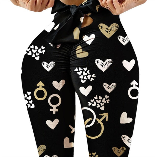 Yoga Pants Bow Tie High Waist Push Up