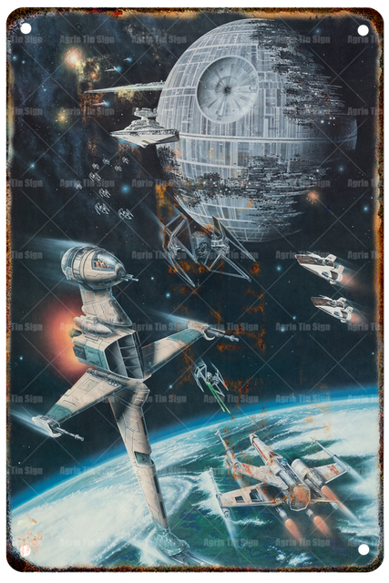 Vintage Metal Poster Star Wars