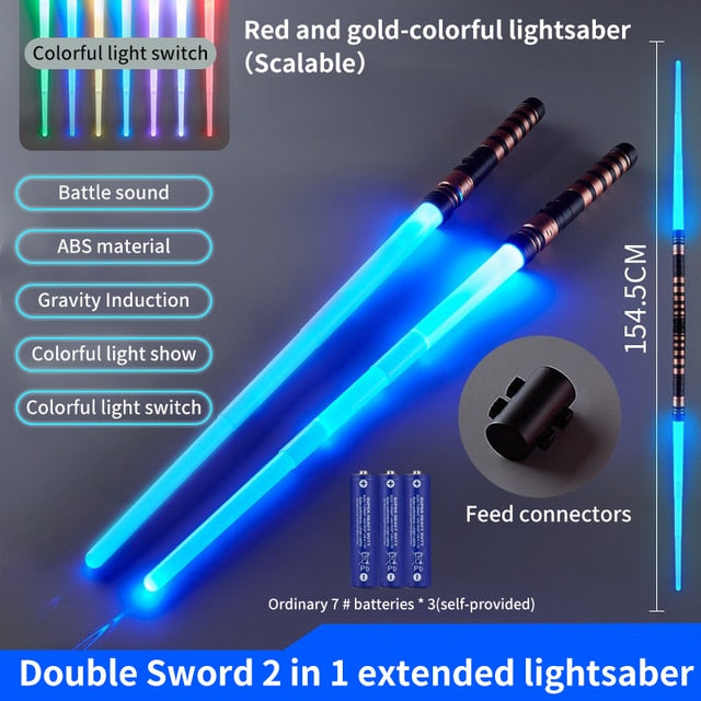 RGB Lightsaber, 2 In 1, 7-color