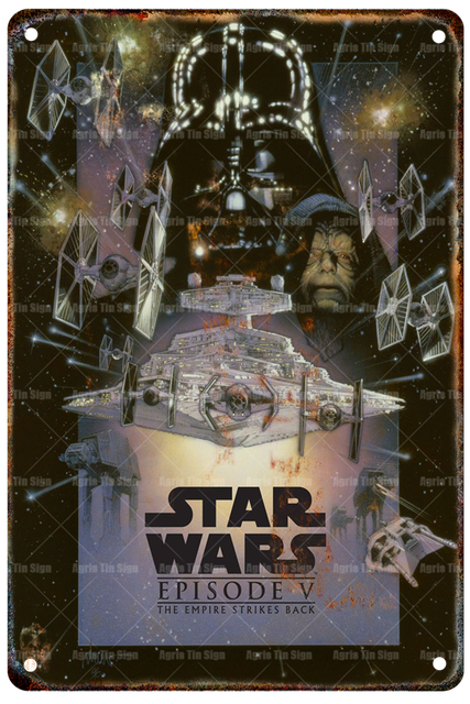 Vintage Metal Poster Star Wars