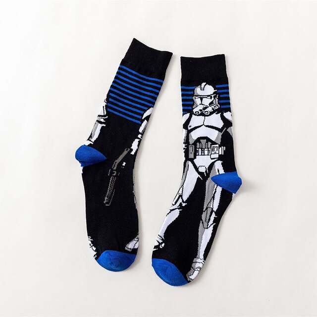 1 pair Star Wars Socks Master Yoda R2-D2 Wookiee Jedi Knight