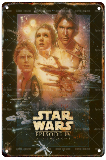 Vintage Metal Poster Star Wars