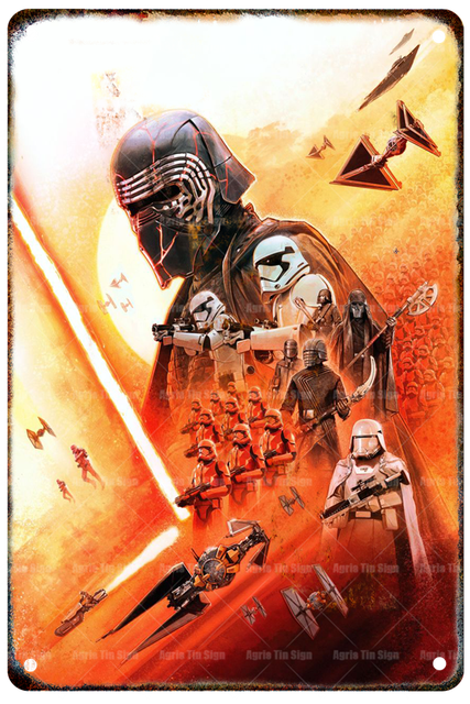 Vintage Metal Poster Star Wars