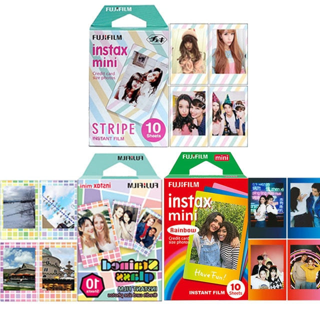 10 - 200 Sheets Fujifilm Instax Mini Film White Edge Mini 11 Mini 9 8 7s 70