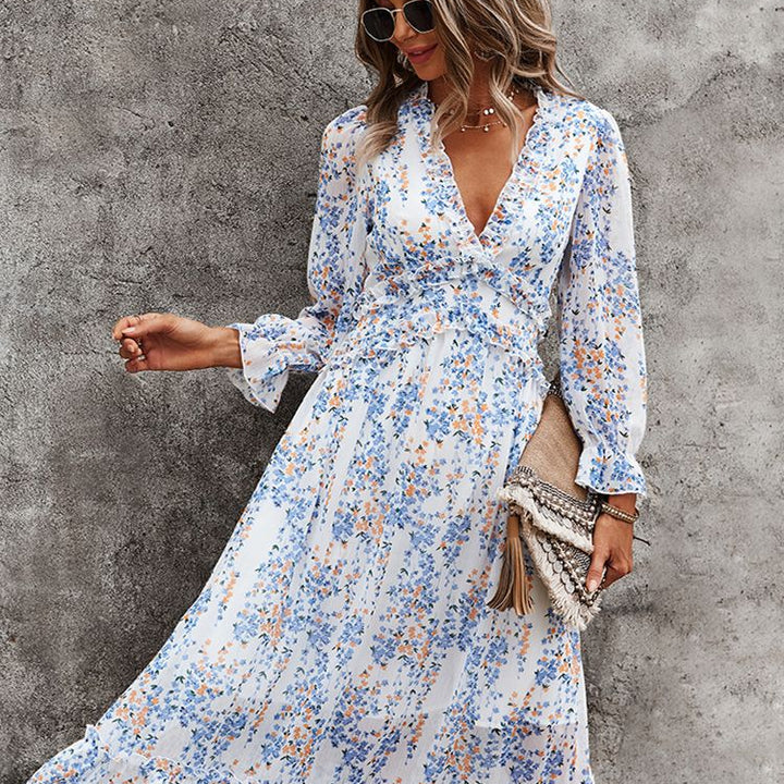 Fashion Long Sleeve Midi Dress