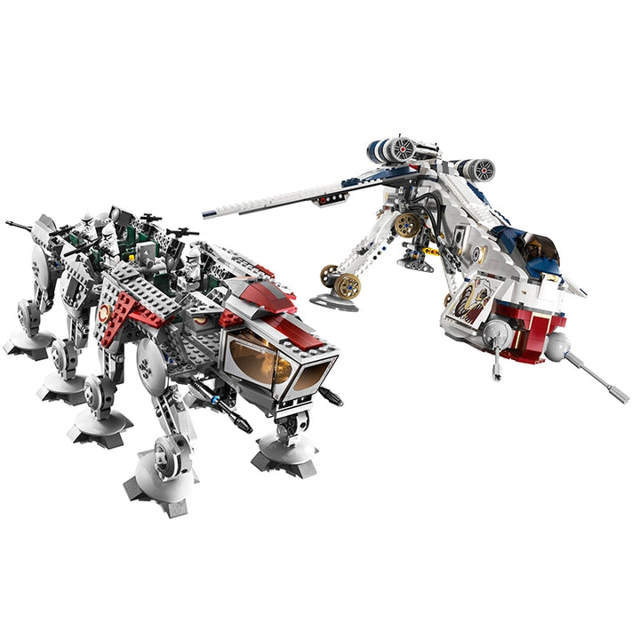 Republic Dropship with AT-OT Walker DIY Model Building Blocks Bricks 1788 pcs