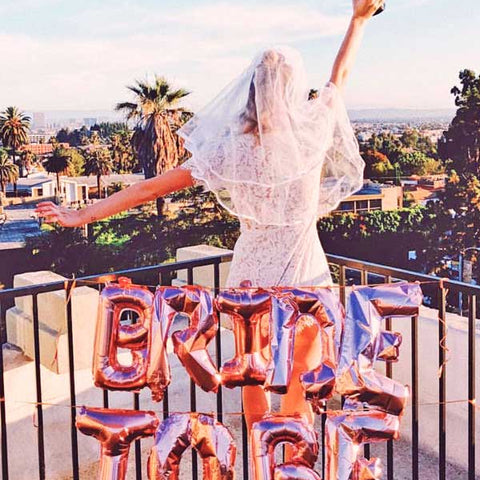 Rose all Day Rose Gold 16" Balloon Banner | Multiple phrases!