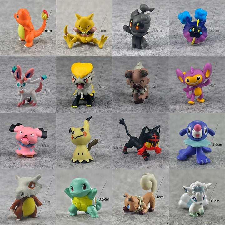 Pokemon Pikachu Bulbasaur Charmander Mew Eevee Leafeon Squirtle Venusaur Mini Dolls