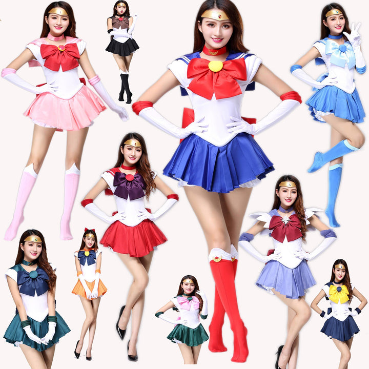 Sailor Moon Crystal Dress Outfits Costume Adults & Kids