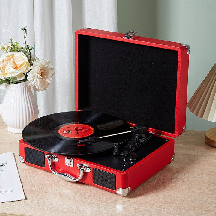 Portable Vinyl Record Player Bluetooth