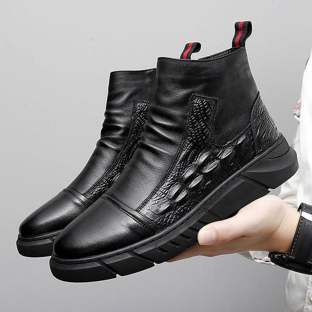 Work Boots Casual Thick-Soled Retro Wild Fashion Non-Slip Low-Top Flat Heel