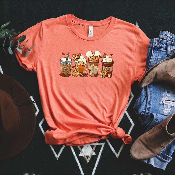 Mickey Pumpkin Shirt, Fall Latte Mouse Shirt