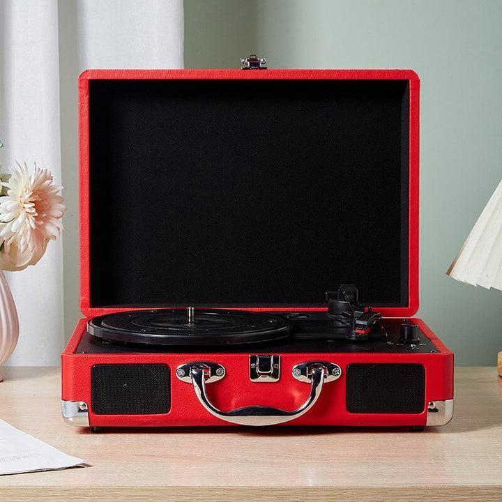 Portable Vinyl Record Player Bluetooth