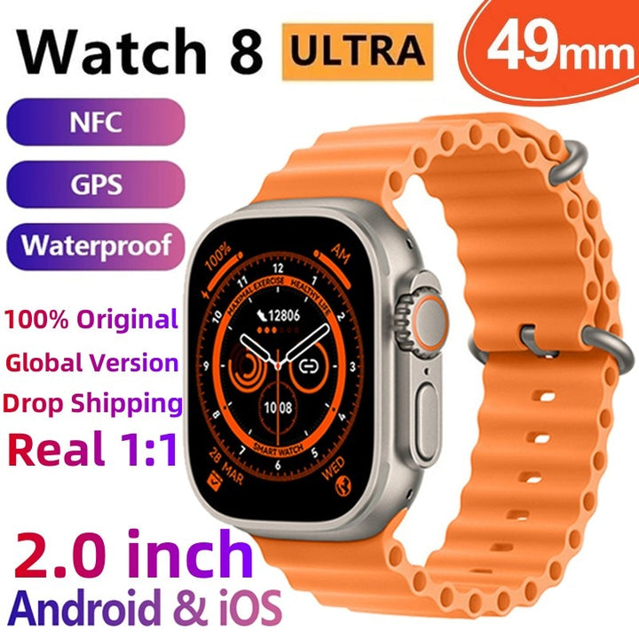 Smart Watch 8 Ultra IWO NFC Series 8 Bluetooth Call 2.0 Inch Wireless Fitness