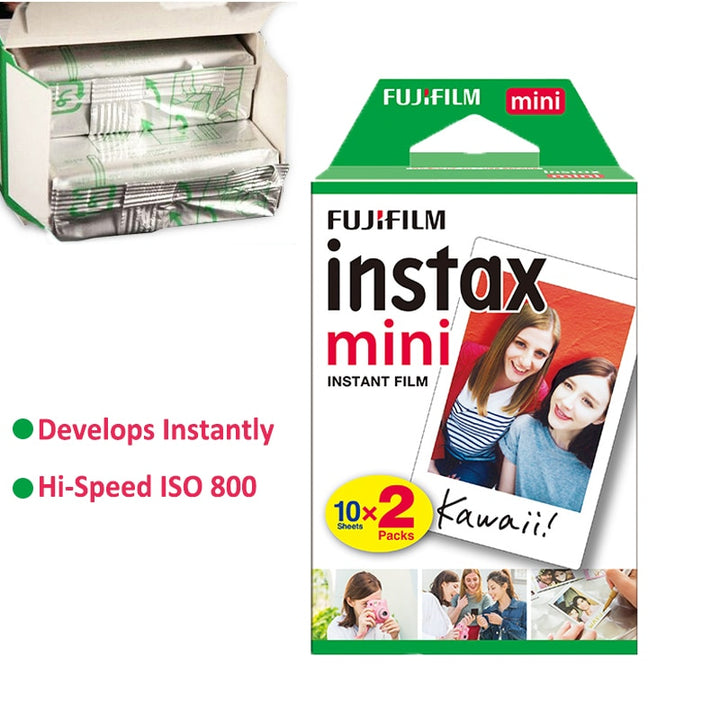 10 - 200 Sheets Fujifilm Instax Mini Film White Edge Mini 11 Mini 9 8 7s 70