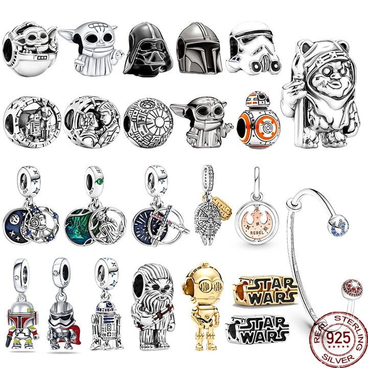 Sterling Silver Charms Star Wars Beads Original Fits Pandora Bracelet