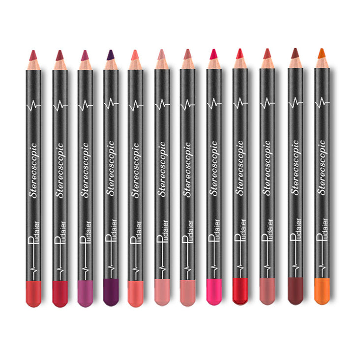 12 Colors Lip Liner Pencil